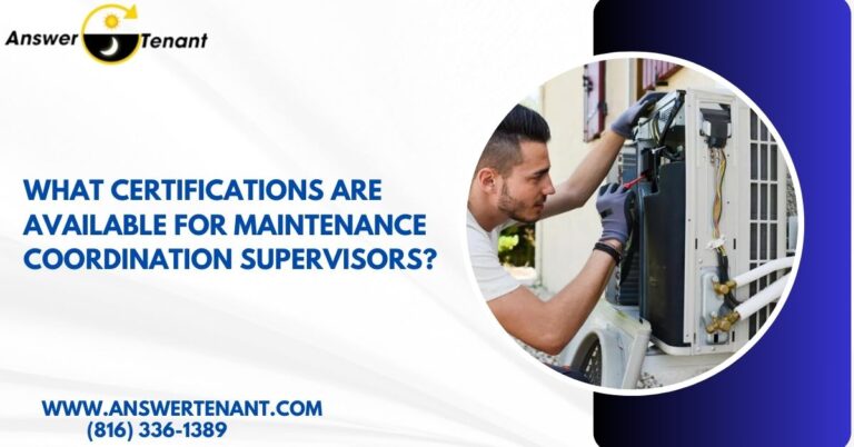 Maintenance Coordination